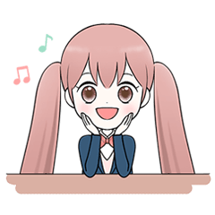 [LINEスタンプ] Twintail girl☆の画像（メイン）