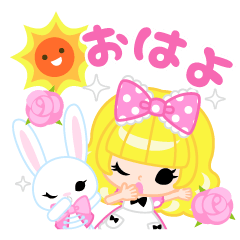 [LINEスタンプ] アリスと白ウサギ Petite Ellie①