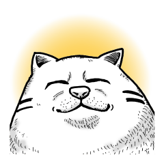 [LINEスタンプ] まんまるねこ