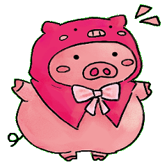 [LINEスタンプ] こぶたのだぱん