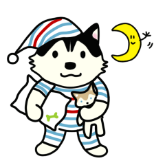 [LINEスタンプ] ぷりちーハスキーさん