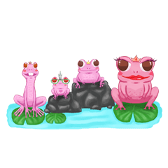 [LINEスタンプ] Poison Frog Gang