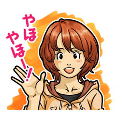 [LINEスタンプ] GIRL's ACTIONの画像（メイン）