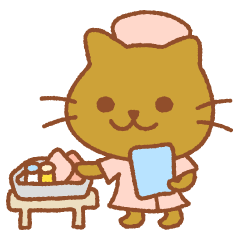 [LINEスタンプ] ネコナースの画像（メイン）