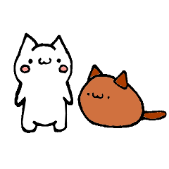 [LINEスタンプ] もひにゃんこ＆コーヒー豆にゃんの画像（メイン）
