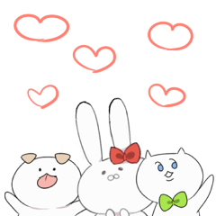 [LINEスタンプ] たそがれうさぎのおともだち