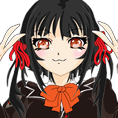 [LINEスタンプ] 紅威 花澄（くれない かすみ）