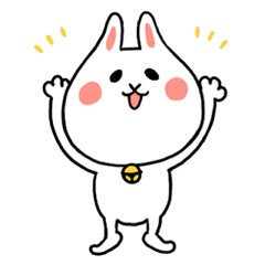 [LINEスタンプ] ぽてうさぎ(英語版)