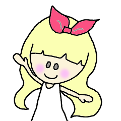 [LINEスタンプ] 赤いリボンの女の子