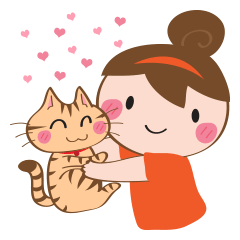 [LINEスタンプ] Aeaw ＆ Evemeo Cat Loverの画像（メイン）