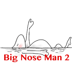 [LINEスタンプ] Big nose Man 2の画像（メイン）