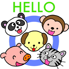 [LINEスタンプ] 動物たちからごあいさつの画像（メイン）