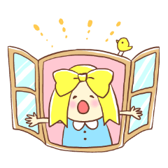 [LINEスタンプ] ゆるふわリボンちゃんの画像（メイン）