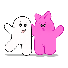 [LINEスタンプ] Malvin and Moni