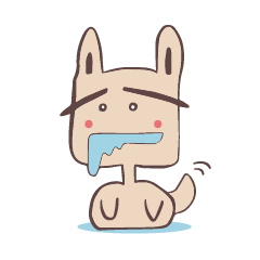 [LINEスタンプ] よだれ犬の画像（メイン）