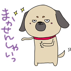 [LINEスタンプ] パグの画像（メイン）