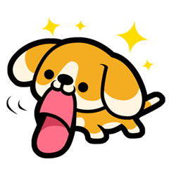 [LINEスタンプ] ビーグル仔犬のぽんぽこ2