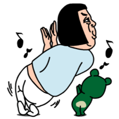 [LINEスタンプ] ドタバタ家族 - 元気出せ！ パパ！ 編