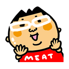 [LINEスタンプ] お肉大好き☆クニーの画像（メイン）