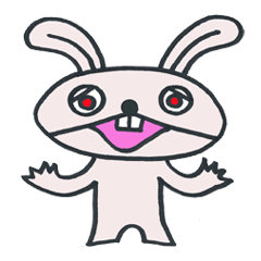 [LINEスタンプ] ウサギくん