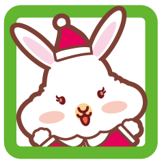 [LINEスタンプ] ふわうさ クリスマス編の画像（メイン）