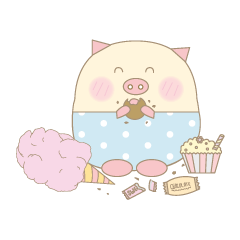 [LINEスタンプ] Piggo and Friends