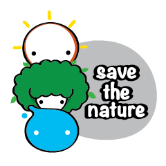 [LINEスタンプ] Save the nature
