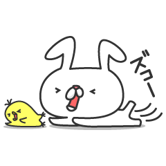 [LINEスタンプ] うさきちとぴよきち