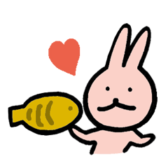 [LINEスタンプ] くいしんぼううさぎ その2