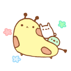 [LINEスタンプ] きりんUFOと宇宙動物たち。の画像（メイン）