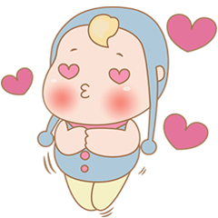 [LINEスタンプ] かわいい赤ちゃんのミチの画像（メイン）