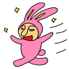 [LINEスタンプ] うさスケの独り言