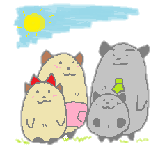 [LINEスタンプ] モル家族