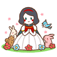 [LINEスタンプ] プリンセス【童話の世界の姫と仲間たち】の画像（メイン）