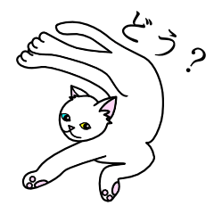 [LINEスタンプ] Odd-eye Cats