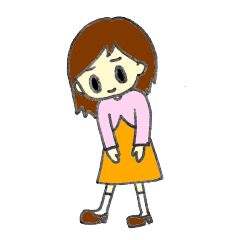 [LINEスタンプ] ネガティブっ子