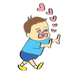 [LINEスタンプ] おいっことめいっこ