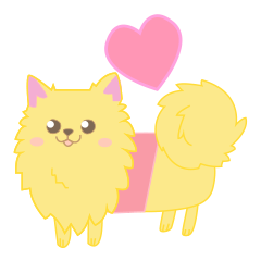 [LINEスタンプ] ポメラニアンのあいさつスタンプ