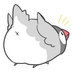 [LINEスタンプ] もっちり。文鳥様スタンプ