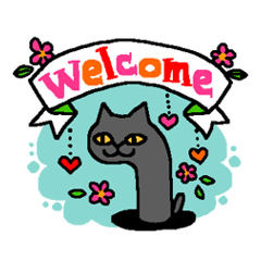 [LINEスタンプ] ちんあなごねこ(英語版)の画像（メイン）