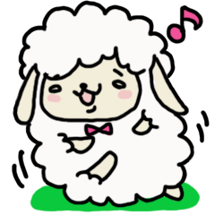 [LINEスタンプ] もふもふひつじの画像（メイン）