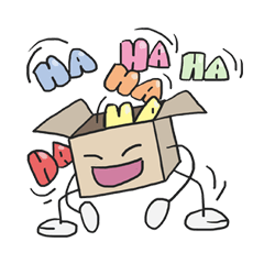 [LINEスタンプ] AsB - KunBox (Boxko chan)