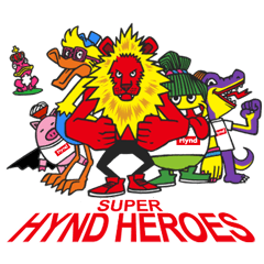 [LINEスタンプ] SUPER Hynd HEROES