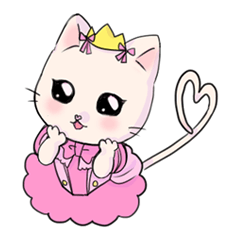 [LINEスタンプ] ドキドキねこ姫スタンプ