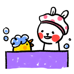 [LINEスタンプ] Lazy Rabbit ＆ Mr.Chuの画像（メイン）