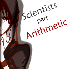 [LINEスタンプ] Scientists part 'Arithmetic'