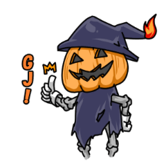 [LINEスタンプ] かぼちゃ男のジャック・オー・ランタンの画像（メイン）
