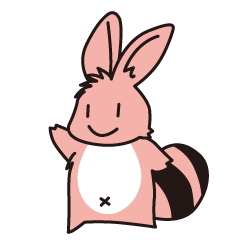 [LINEスタンプ] うさだぬき