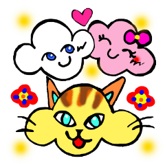 [LINEスタンプ] くものこ ぽにちゃん