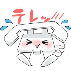 [LINEスタンプ] TELUちゃん（電話の妖精テルちゃん）の画像（メイン）